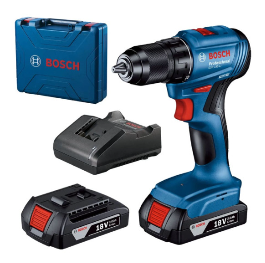 Акумуляторний дриль-шуруповерт Bosch GSR 185-Li Professional, 2 акб 18V 2 Ah у валізі